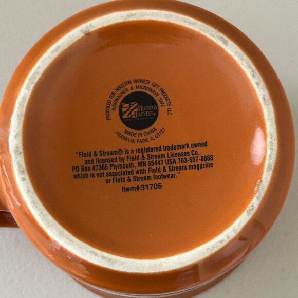 Black Labrador Retriever Dog Mug Field And Stream Coffee Cup Orange Man Cave - Picture 16 of 16